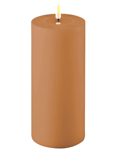 Caramel Outdoor LED Candle 10x20cm