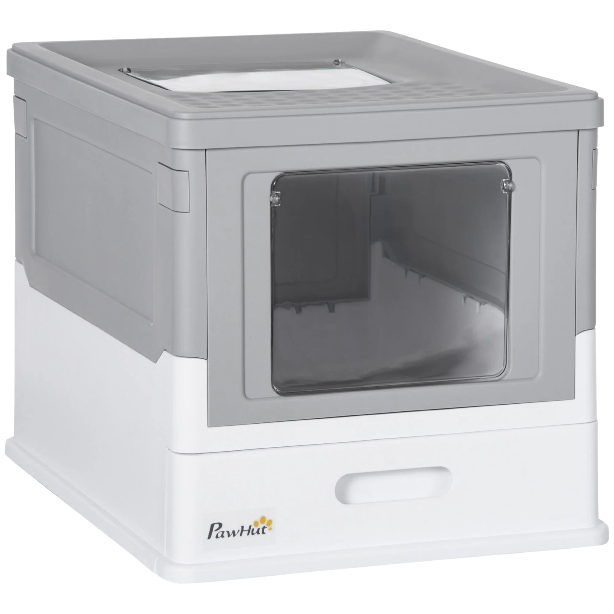 Cat Litter Box with Lid, Scoop, Deodorizing Box, Plastic - Image 2