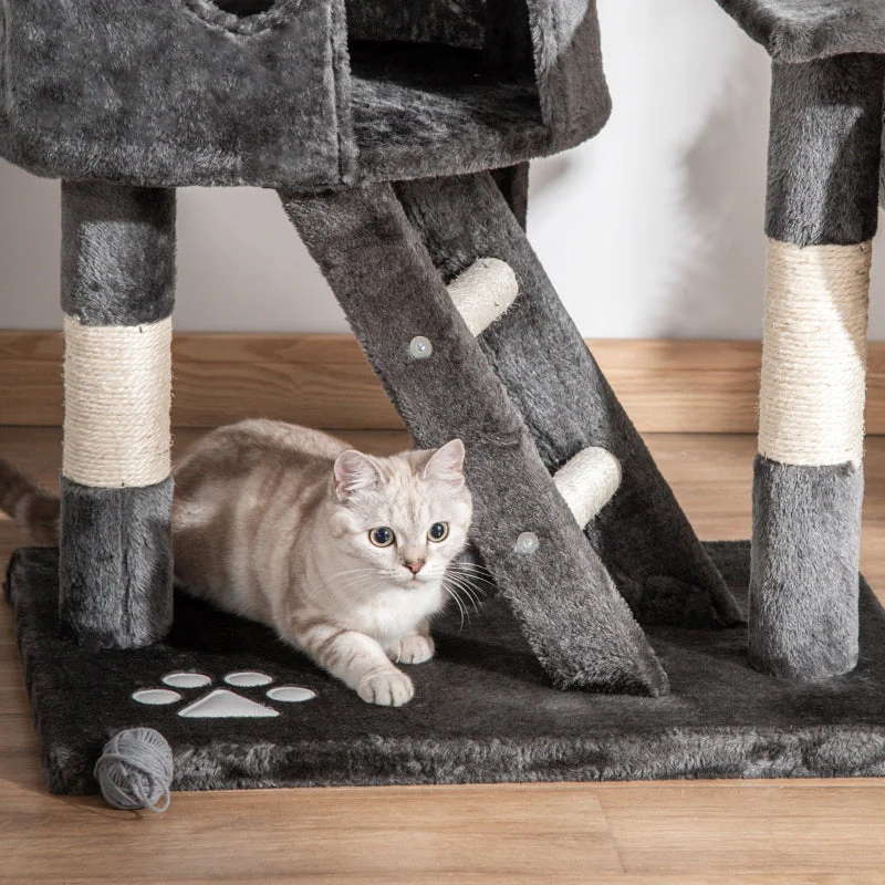 Cat Scratching Post, Ceiling Height, Sisal Rope, Dark Grey - Image 8