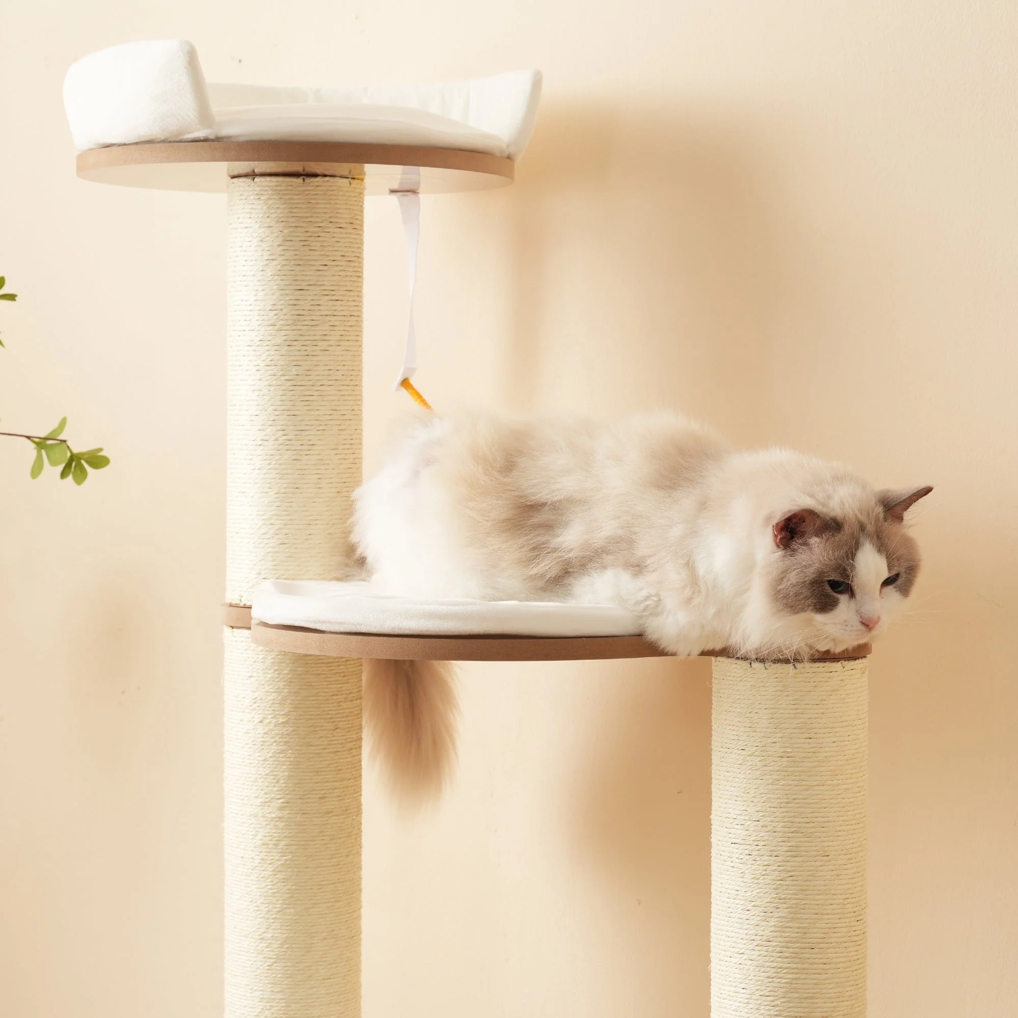 Cat Tree 135cm XXL Trunk Stable 3-Level Platforms Waterproof - Image 6