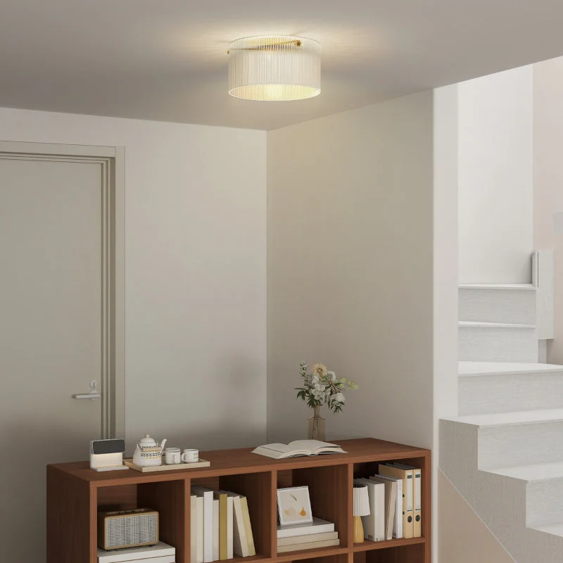 Ceiling lamp with acrylic lampshade, metal, halogen and LED compatible - Image 7