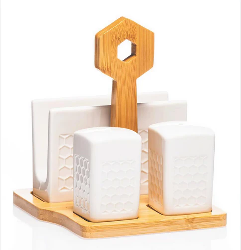 Ceramic 3 Piece Napkin Set
