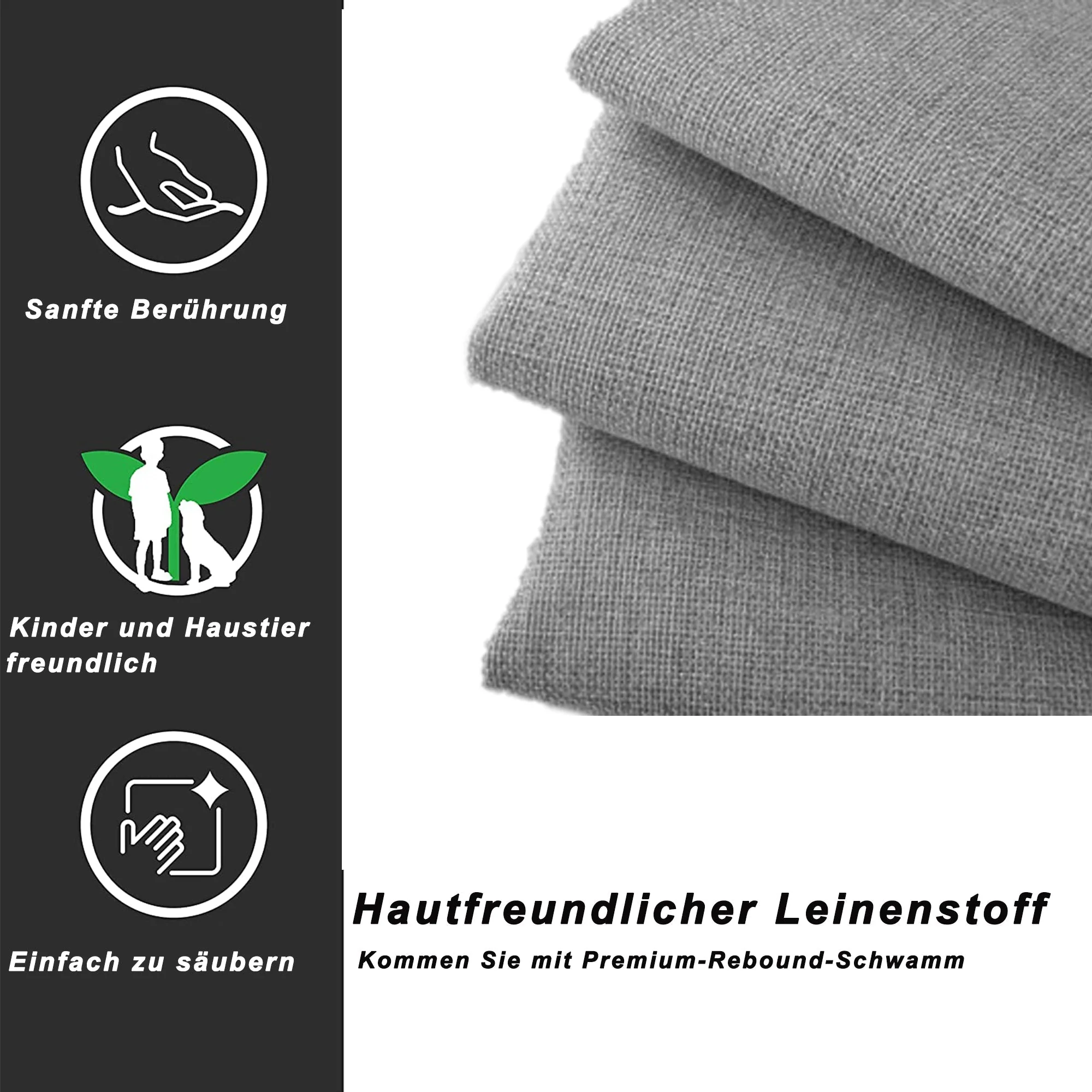 Children's Bed Upholstered, Hydraulic Storage, Linen, Grey - Image 3
