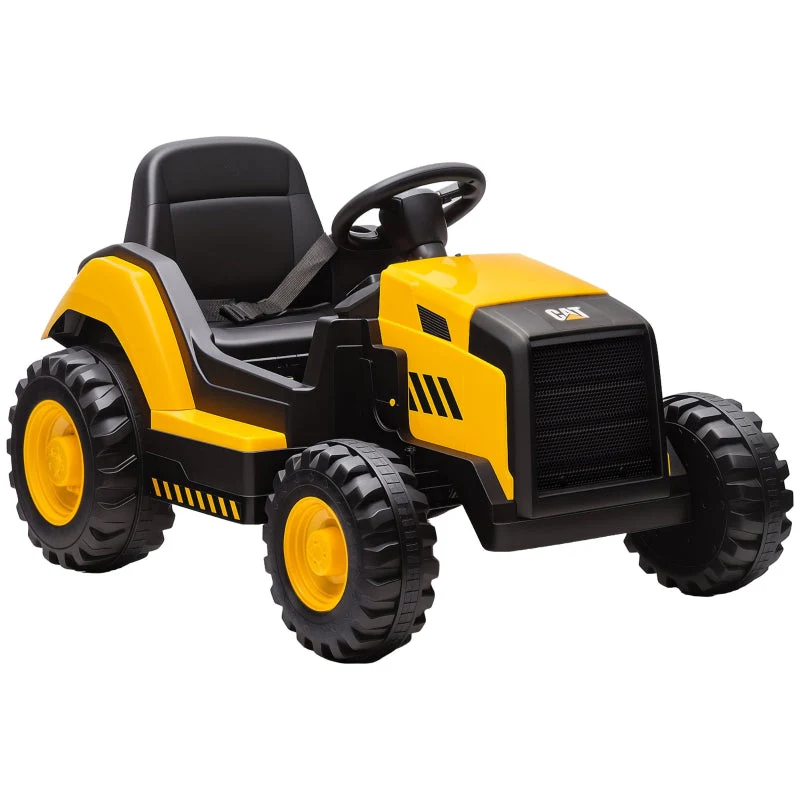 Children's Ride-On Construction Vehicle with Remote Control and Bluetooth, Yellow - Image 2
