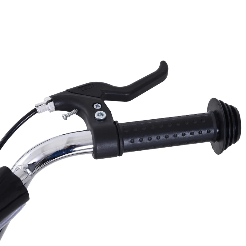 Children's Scooter 16/12 inch, Kick Scooter with Brakes, Black - Image 8