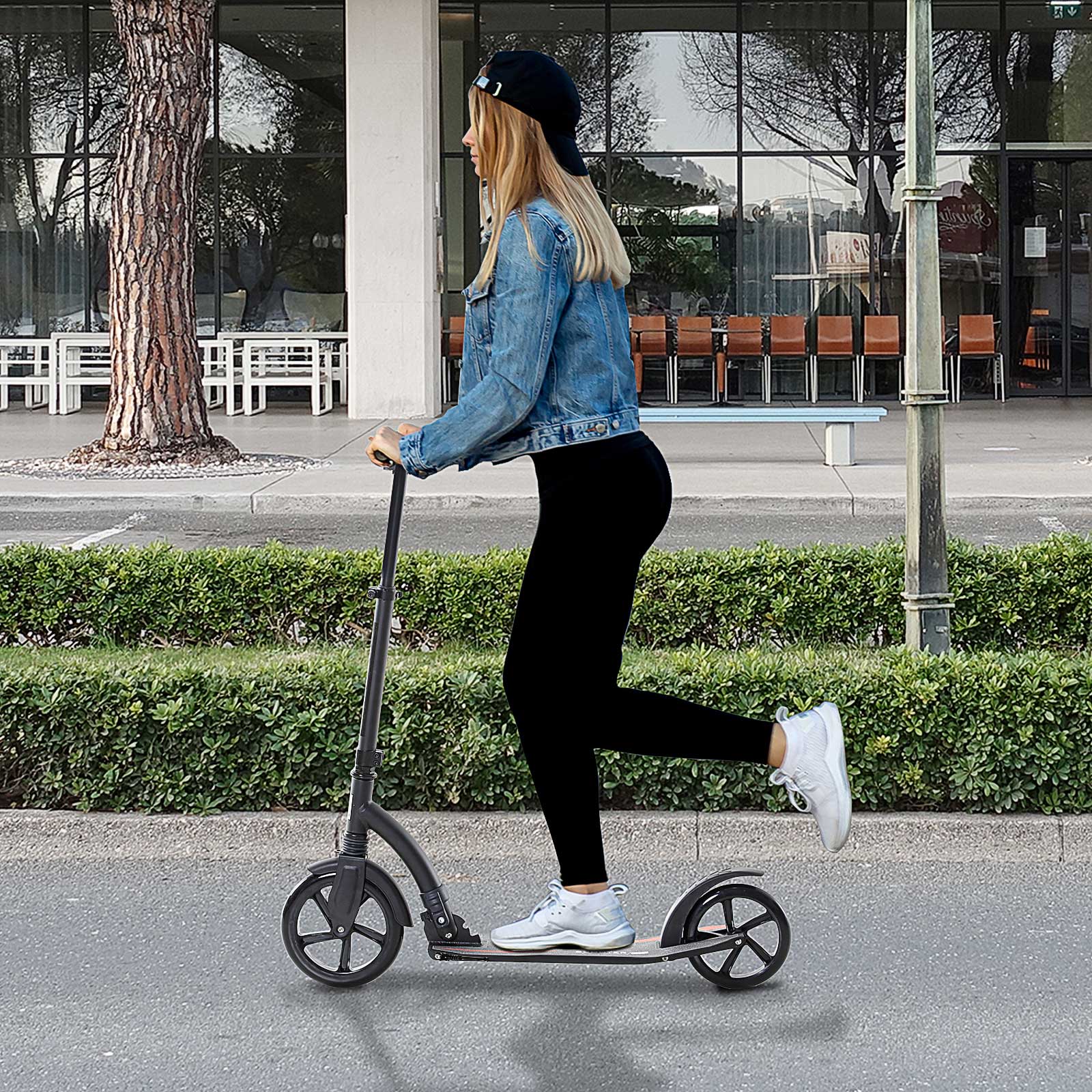 Children's Scooter Foldable Kick Scooter Shock Absorption Height Adjustable Aluminum - Image 2