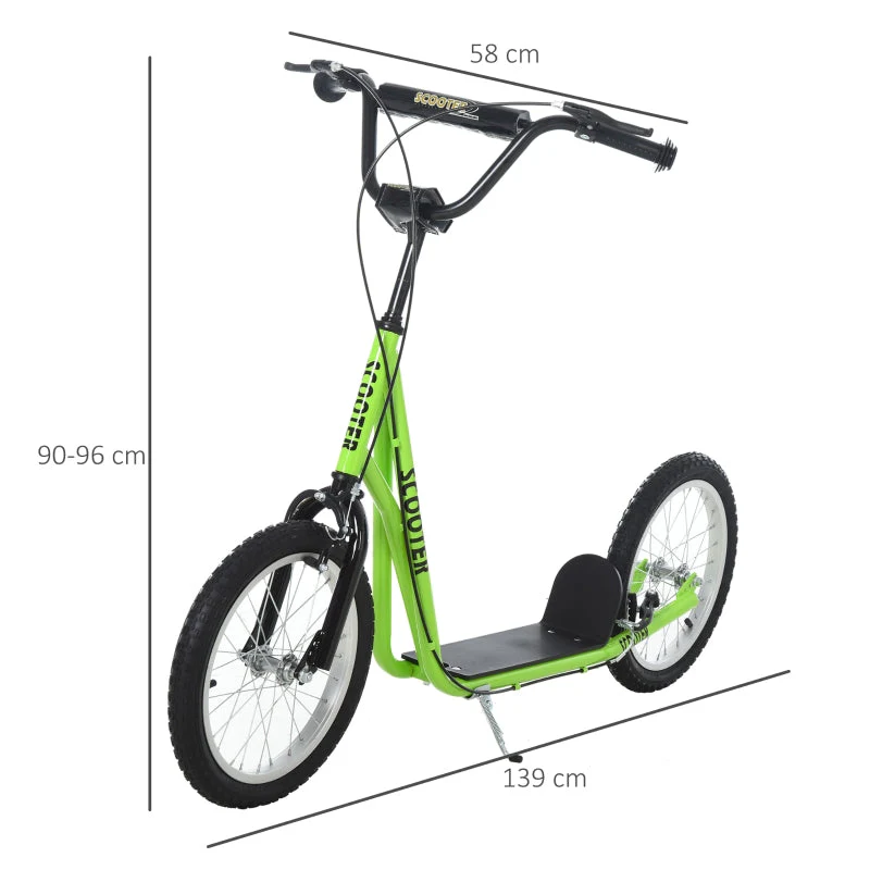 Children's Scooter with Pneumatic Tires, Handbrake - Image 3