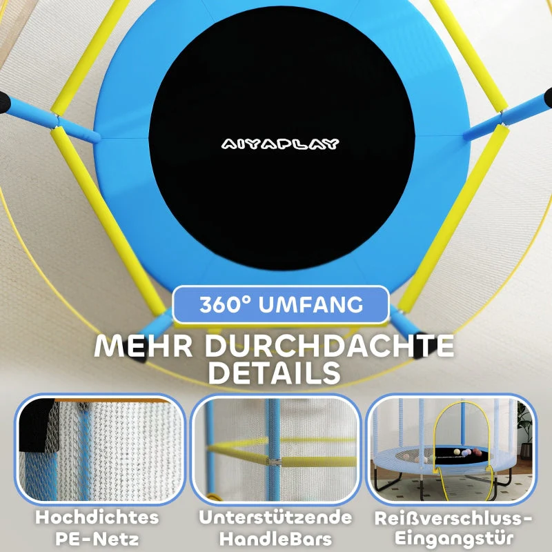 Children's Trampoline, Safety Net Non-Slip Legs, Colorful - Image 6