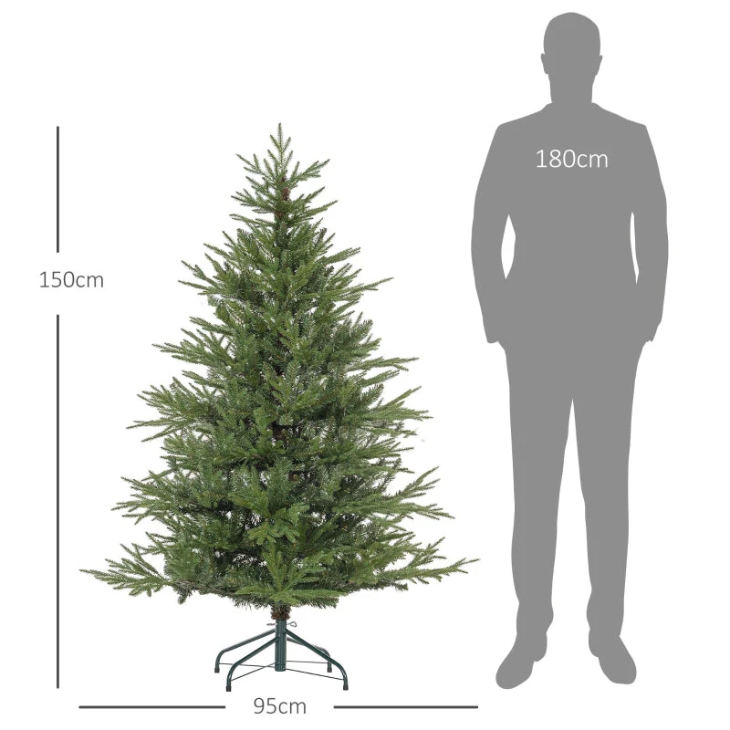 Christmas Tree, 150 cm, Realistic, Quick Assembly, Plastic - Image 3