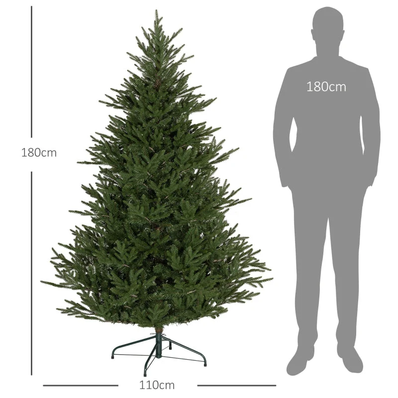 Christmas Tree 183 cm, Realistic, Quick Assembly, Fire-Resistant Plastic - Image 3