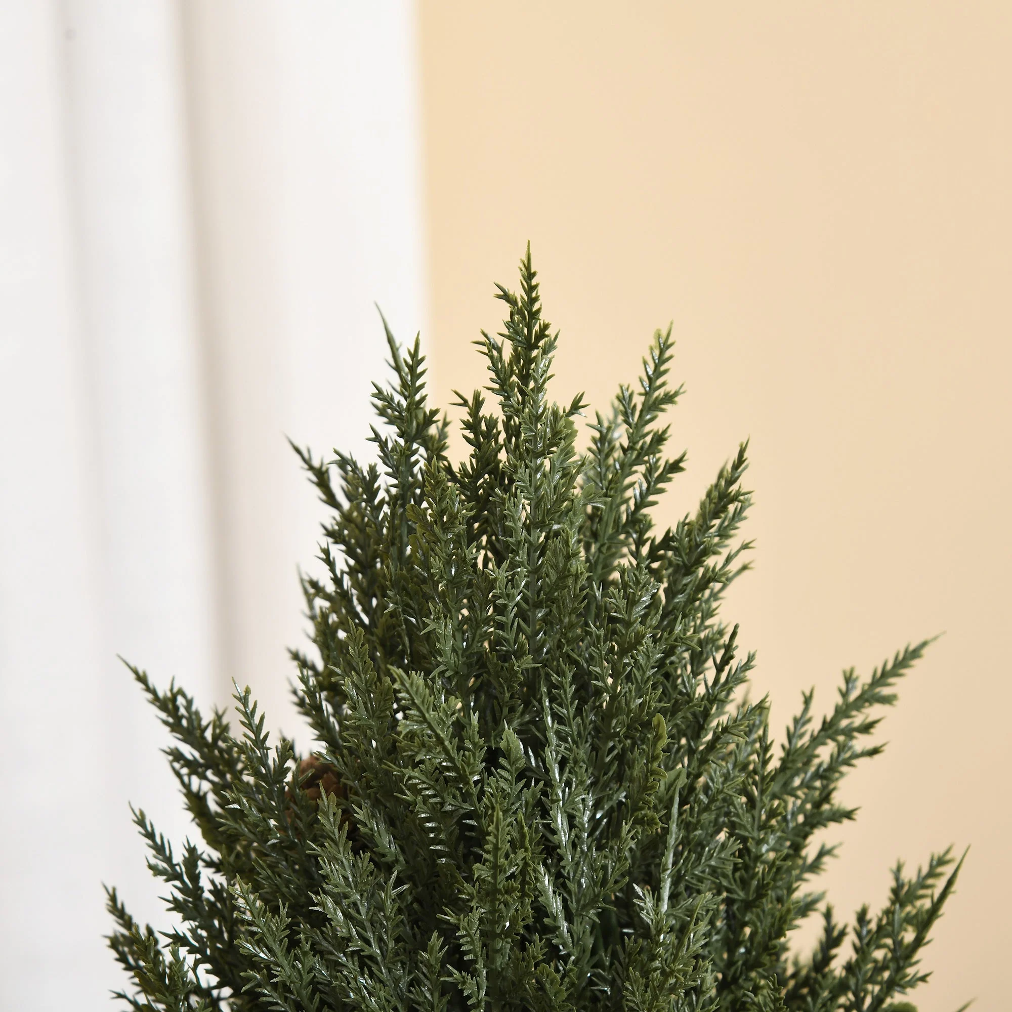 Christmas Tree 50 cm, Berries and Pine Cones, Green PVC PE - Image 7