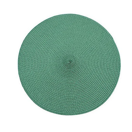 Circle Ribbed Placemat - Green