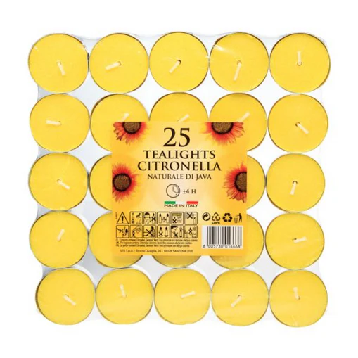 Citronella Tealights 25 Pack