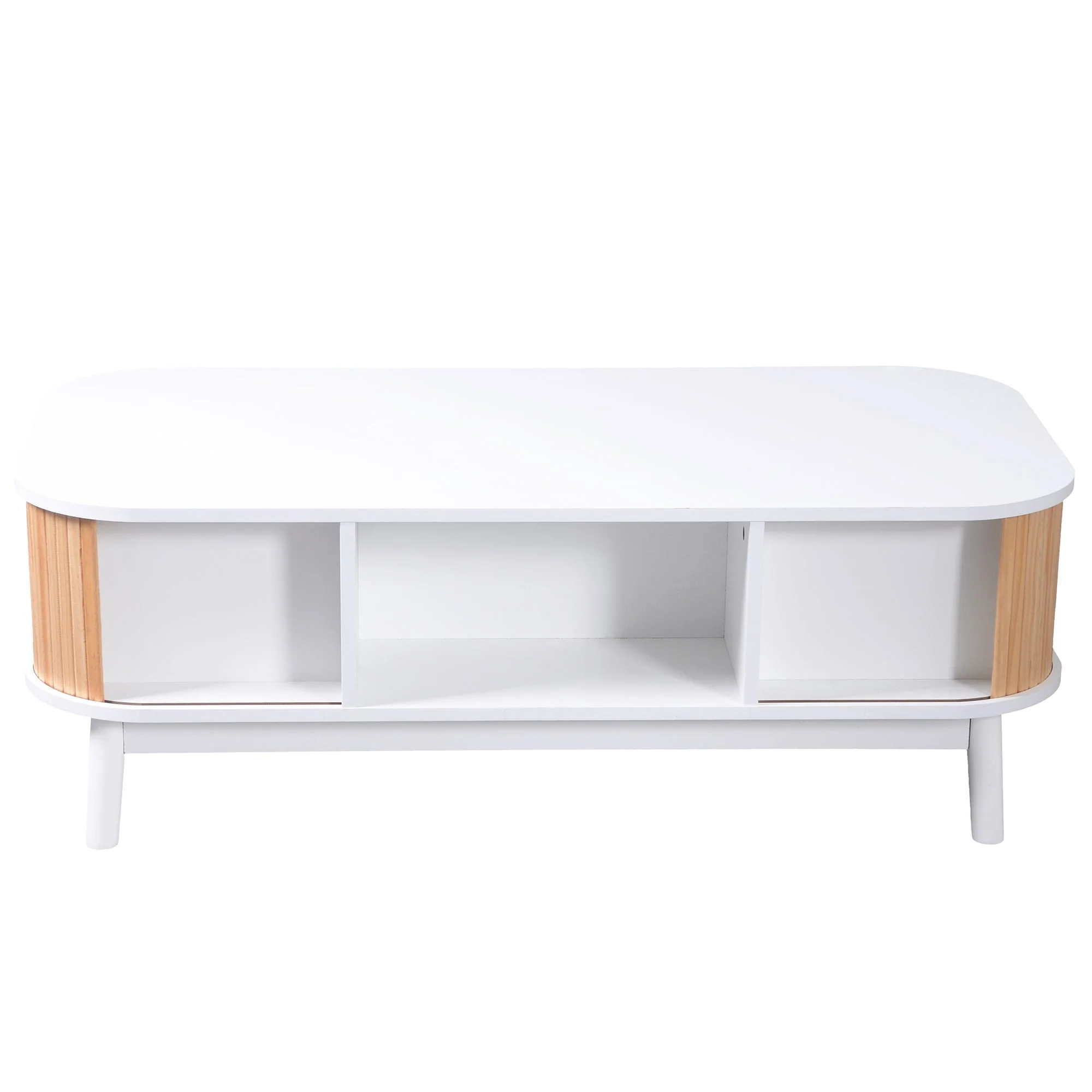 Coffee table rattan, drawers with rattan and solid wood slats, solid wood legs, natural country style. - Image 12