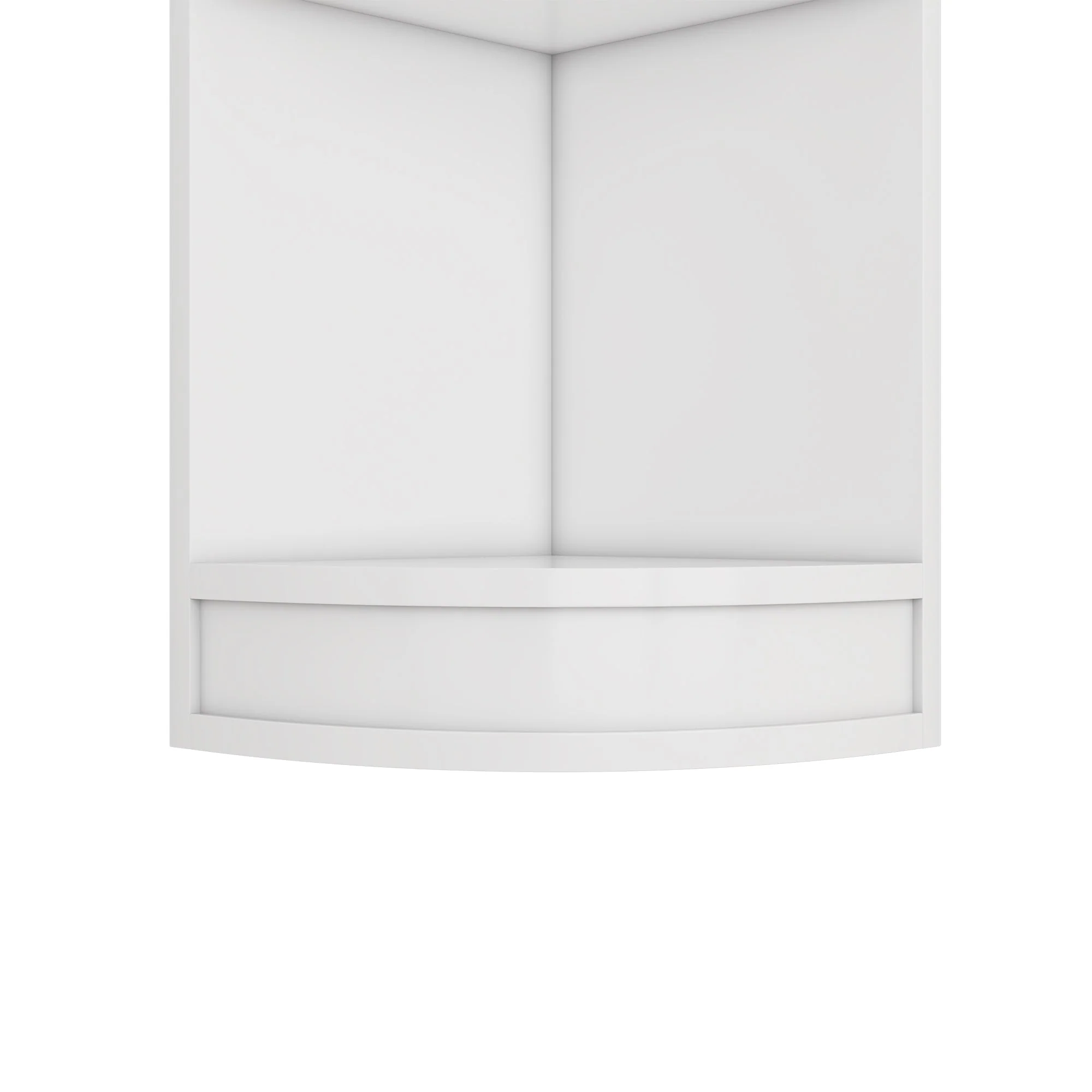 Corner Bookcase 5-Tier Storage MDF - White - Image 10
