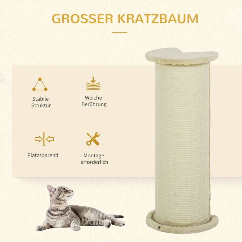 Corner Cat Scratching Board, Space-Saving, Cream White - Image 4