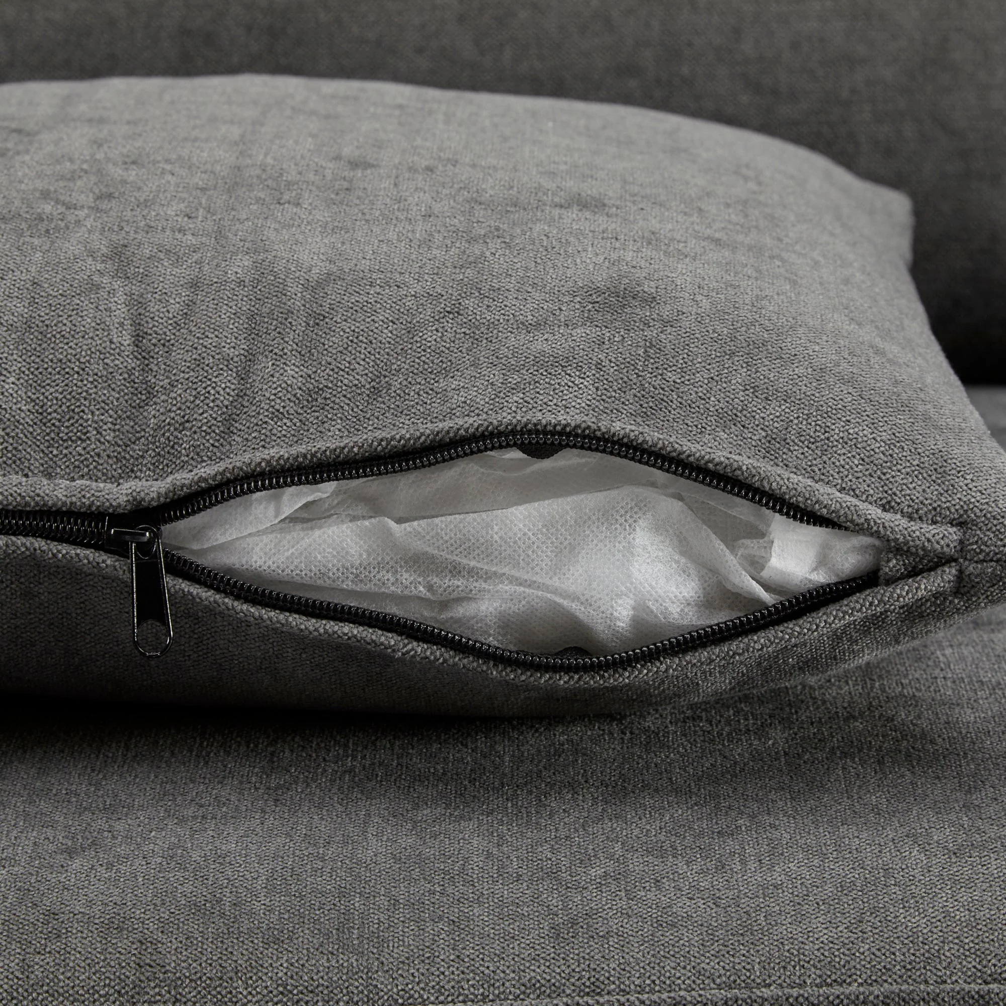 Corner Sofa Bed L-Shaped Extendable with Storage, Dark Grey - Image 2