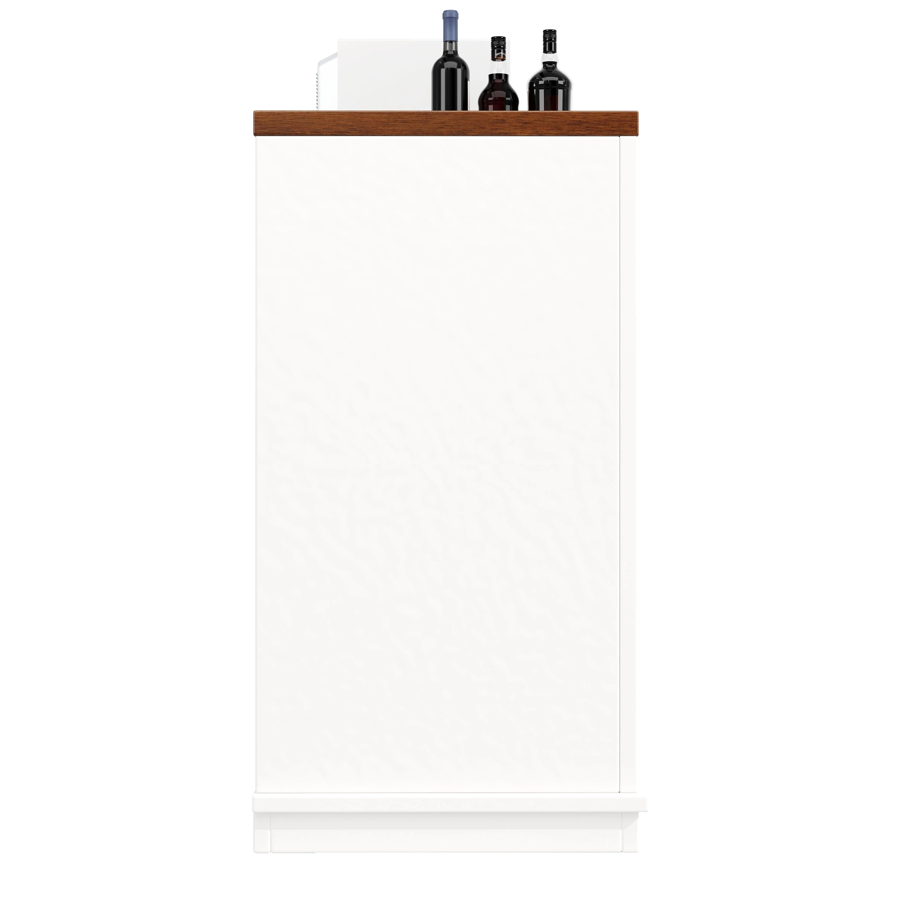 Country Sideboard 4 Doors 160x40x85cm Adjustable Shelves - White - Image 7