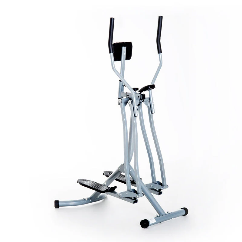 Cross Trainer, Exercise Bike, LCD Display, Adjustable, Steel Gray - Image 2