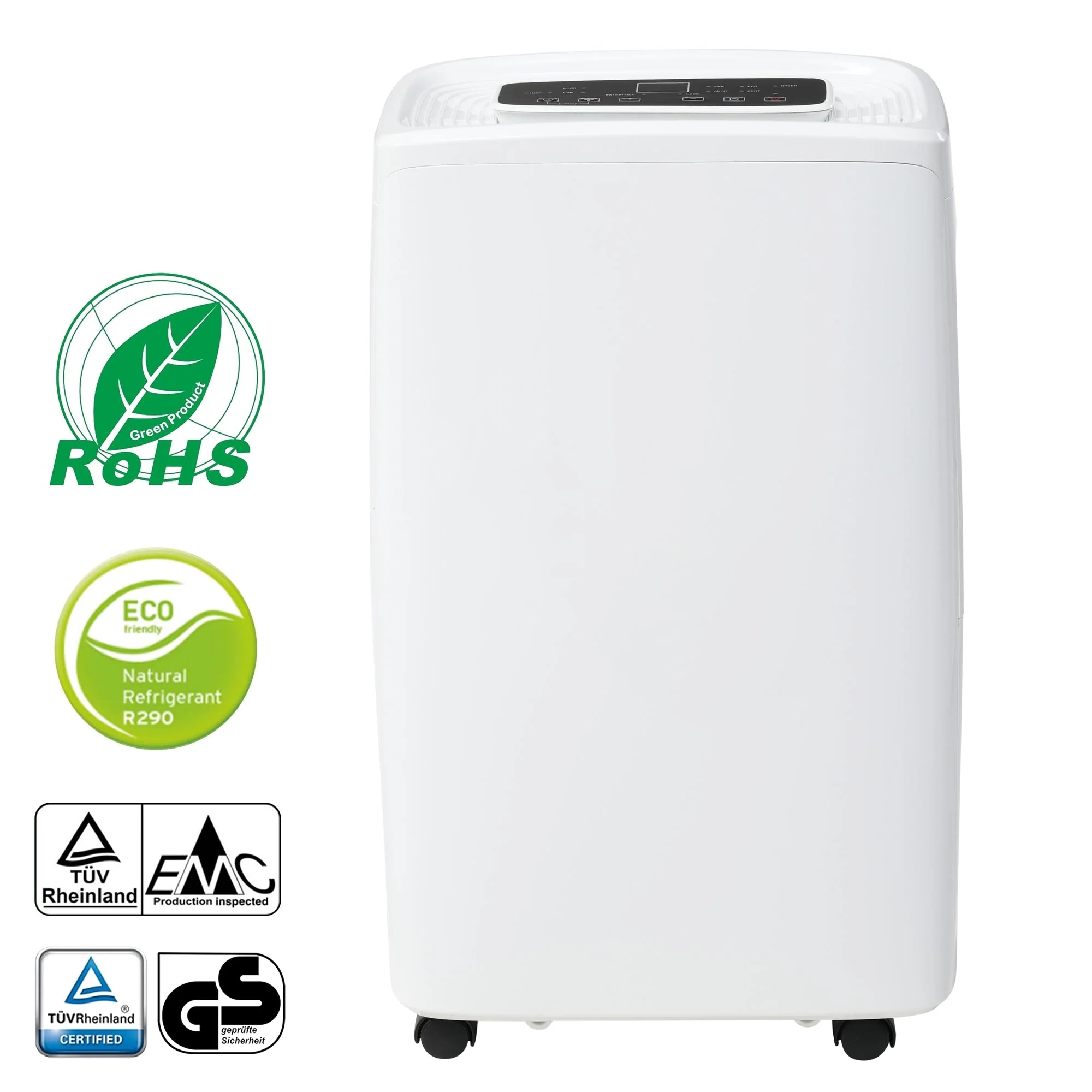 Dehumidifier, 12L/Day 3-in-1 Air Purifier & Clothes Dryer with 24-Hour Timer, LED Display
