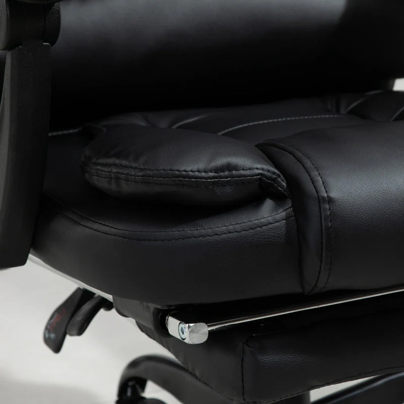 Desk Chair 7-Point Massage Swivel Height-Adjustable Footrest - Image 7