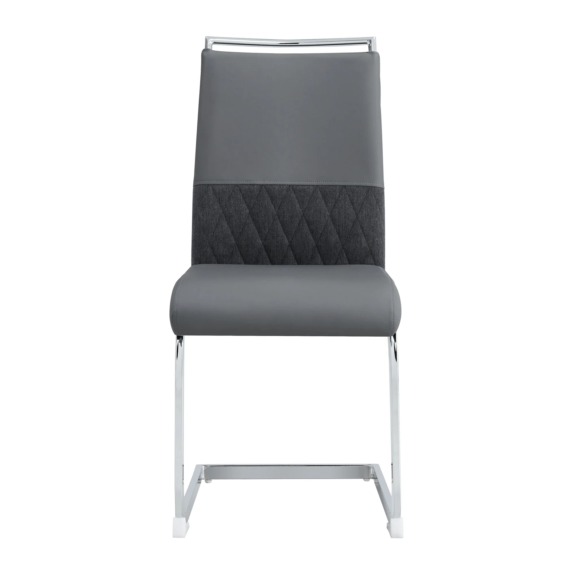 Dining Chairs (Set of 4), High Back Upholstered Side Chair, Grey - Image 7