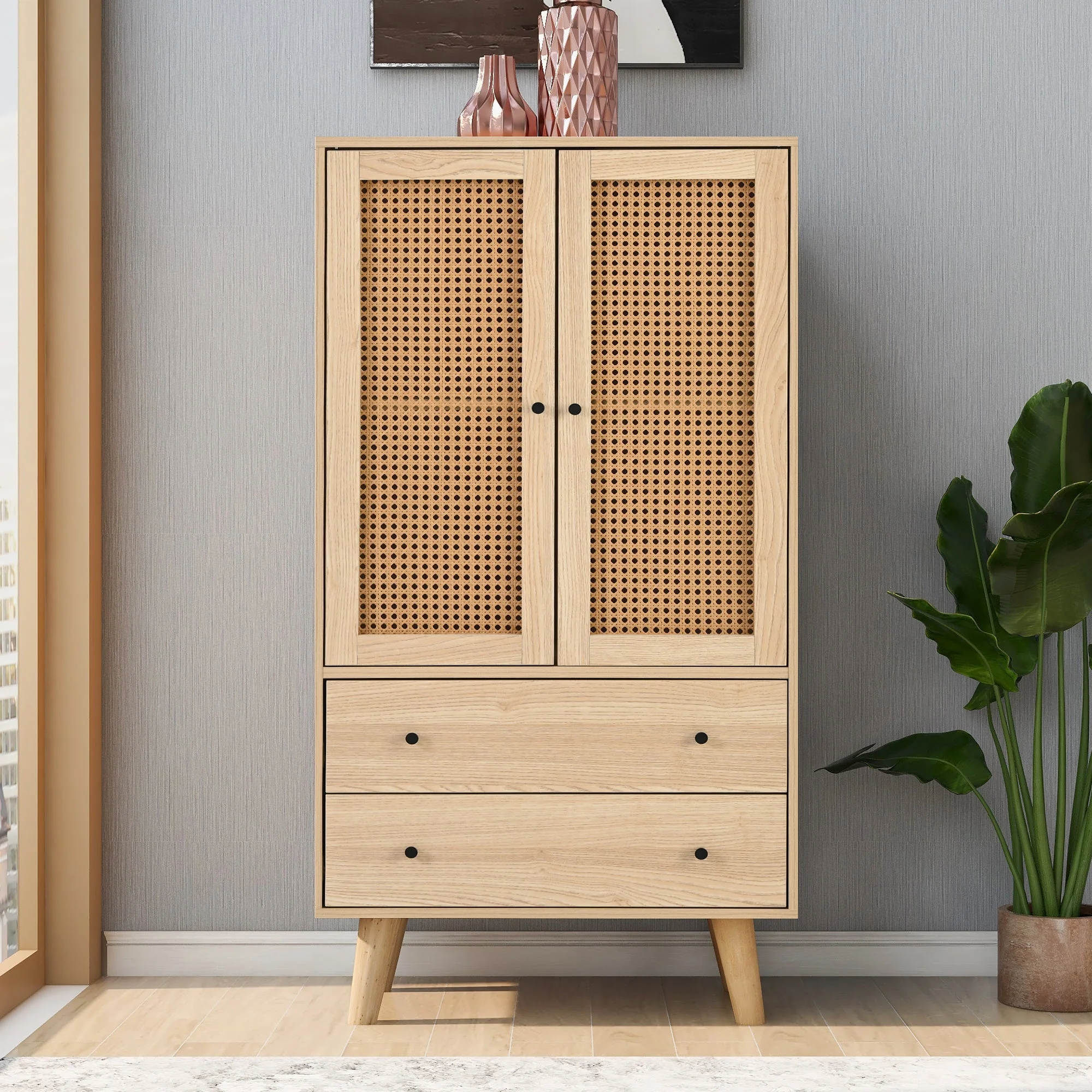 Dining Room Living Room Sideboard, Chest of Drawers Storage Cupboard TV Table, 60 cm Wide - Image 7