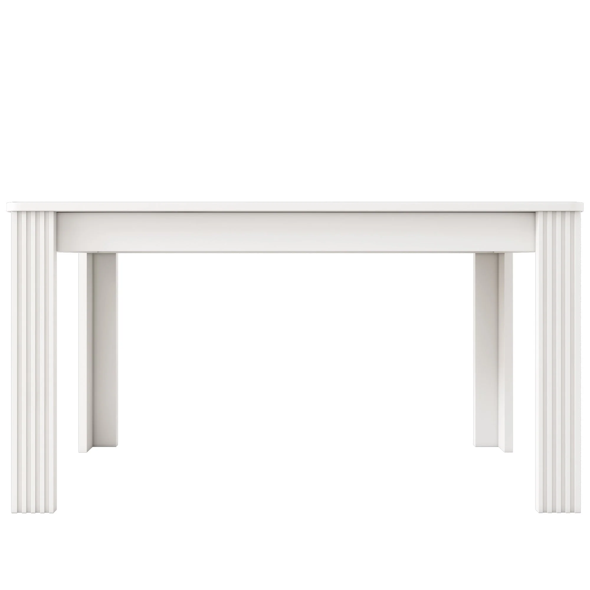 Dining Table Rectangular Modern Simple Oak - White - Image 9