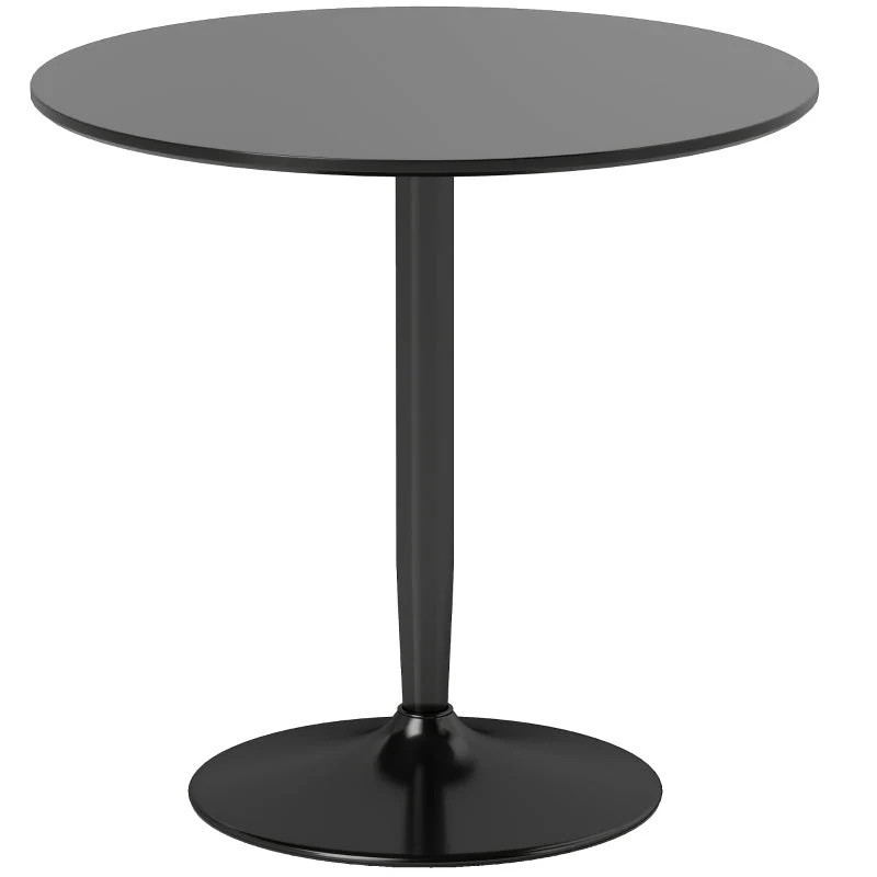 Dining Table Round Ø80 cm 2-Seater Non-Slip - Black - Image 3