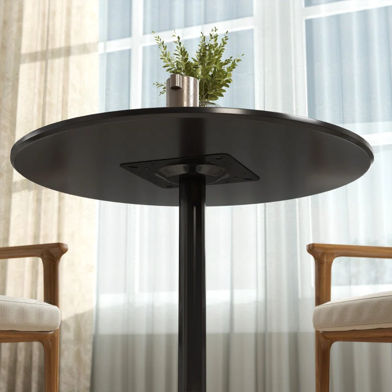 Dining Table Round Ø80 cm 2-Seater Non-Slip - Black - Image 8