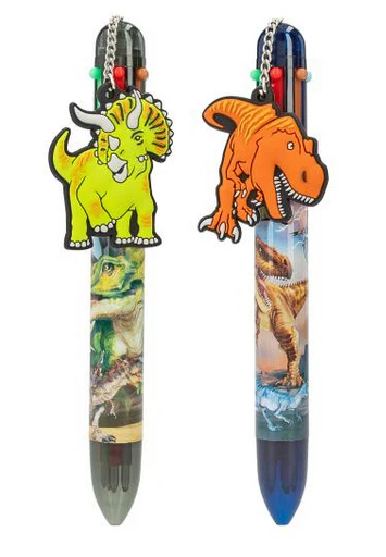 Dino World 6 Colour Gel Pen