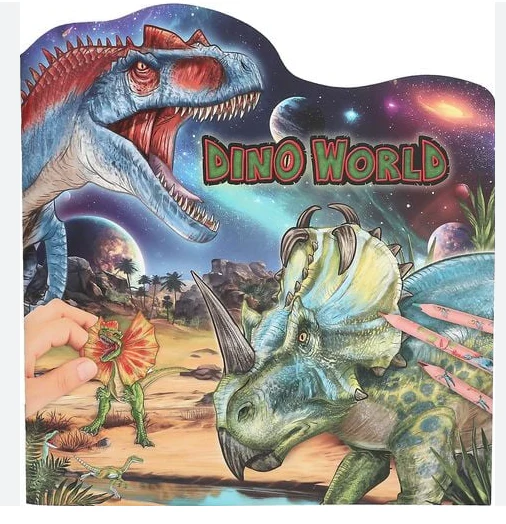 Dino World Colouring Book