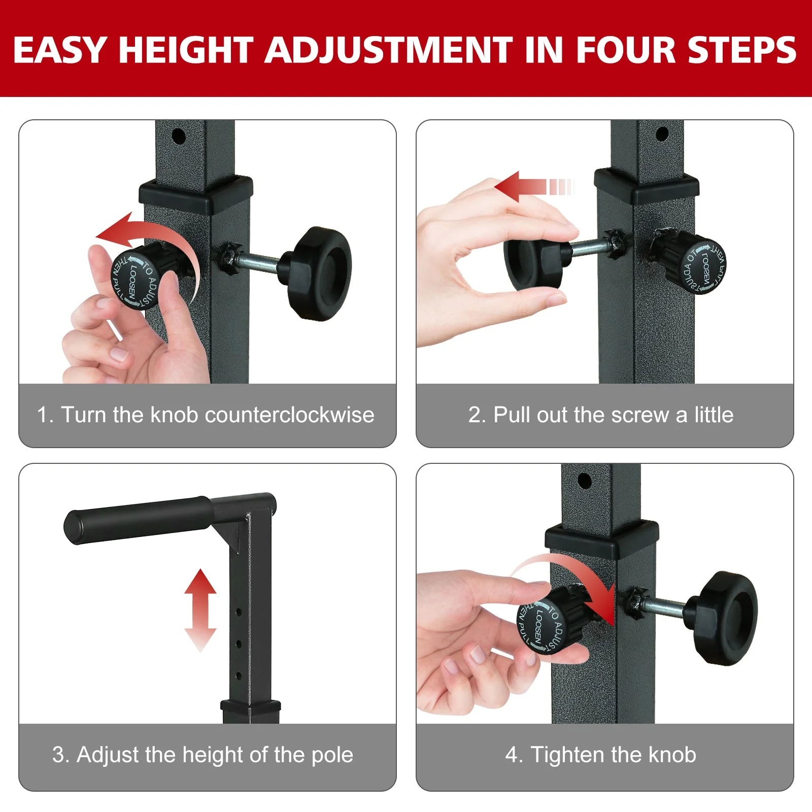 Dip Stand, Adjustable Height, Heavy Duty with Slip-Proof Grips, Multi-Functional for Tricep Dips - Image 4