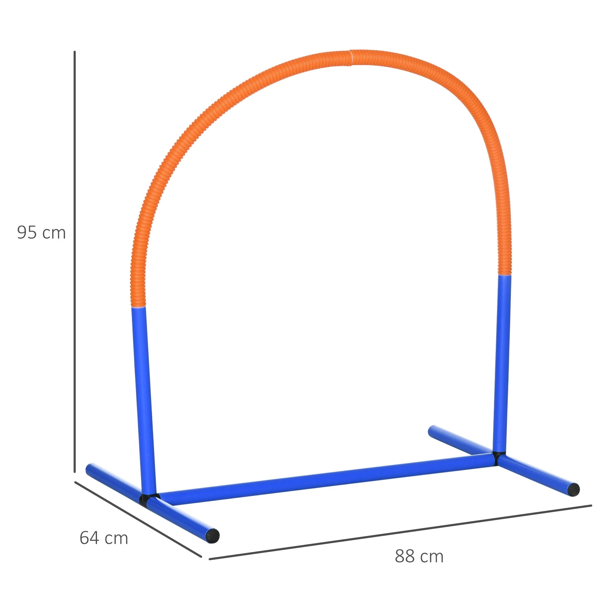 Dog Agility Training Set 4-Piece with Carrying Bag, Blue Orange - Image 3