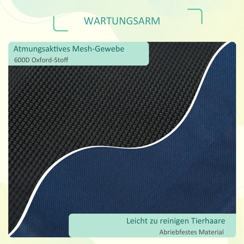 Dog Bed Outdoor Elevated, Steel Oxford Fabric Blue - Image 5