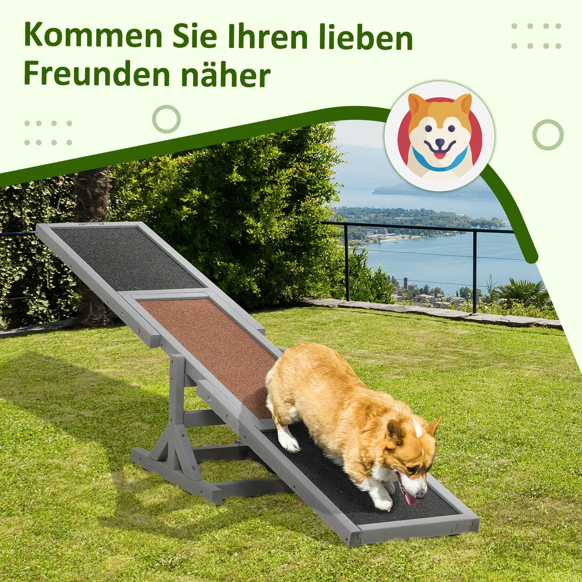 Dog Seesaw Agility Training 180x30x30cm Large Dogs, Wooden - Image 6