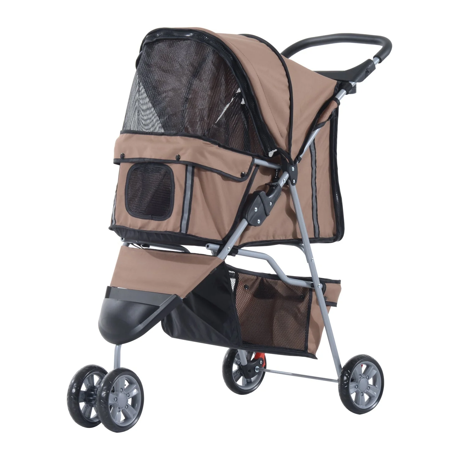 Dog Stroller, Multi-Coloured, Coffee Brown - Image 2