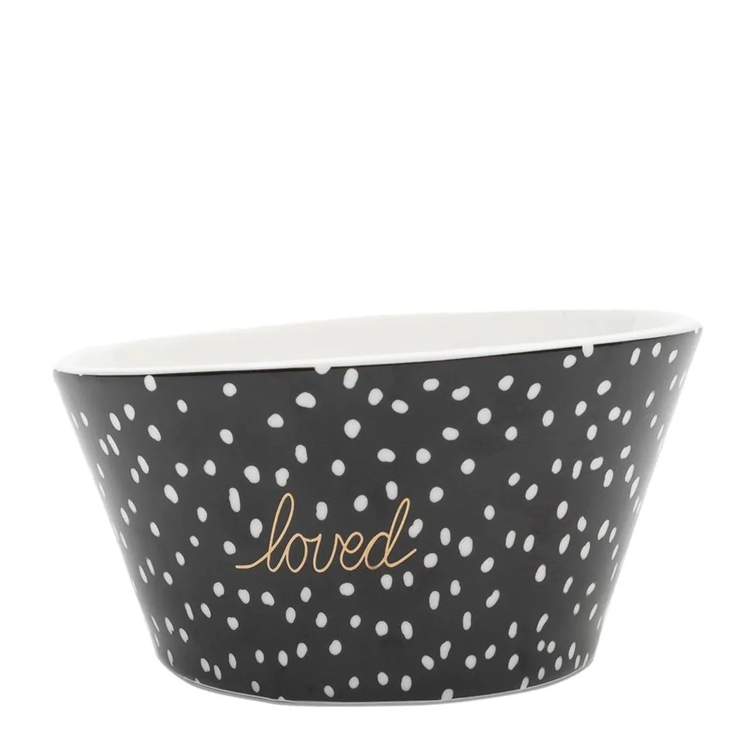 Dots & Stripes Loved Bowl