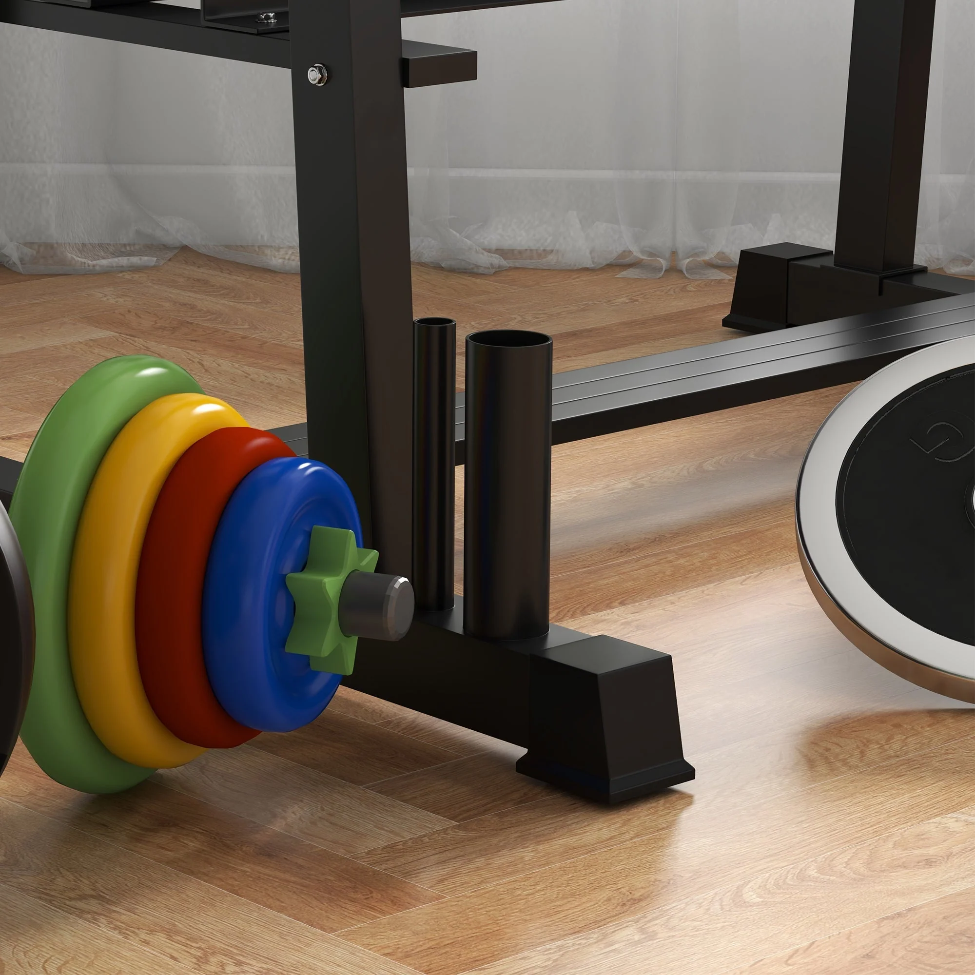 Dumbbell Rack 3 Levels, 200 kg Steel Black - Image 7