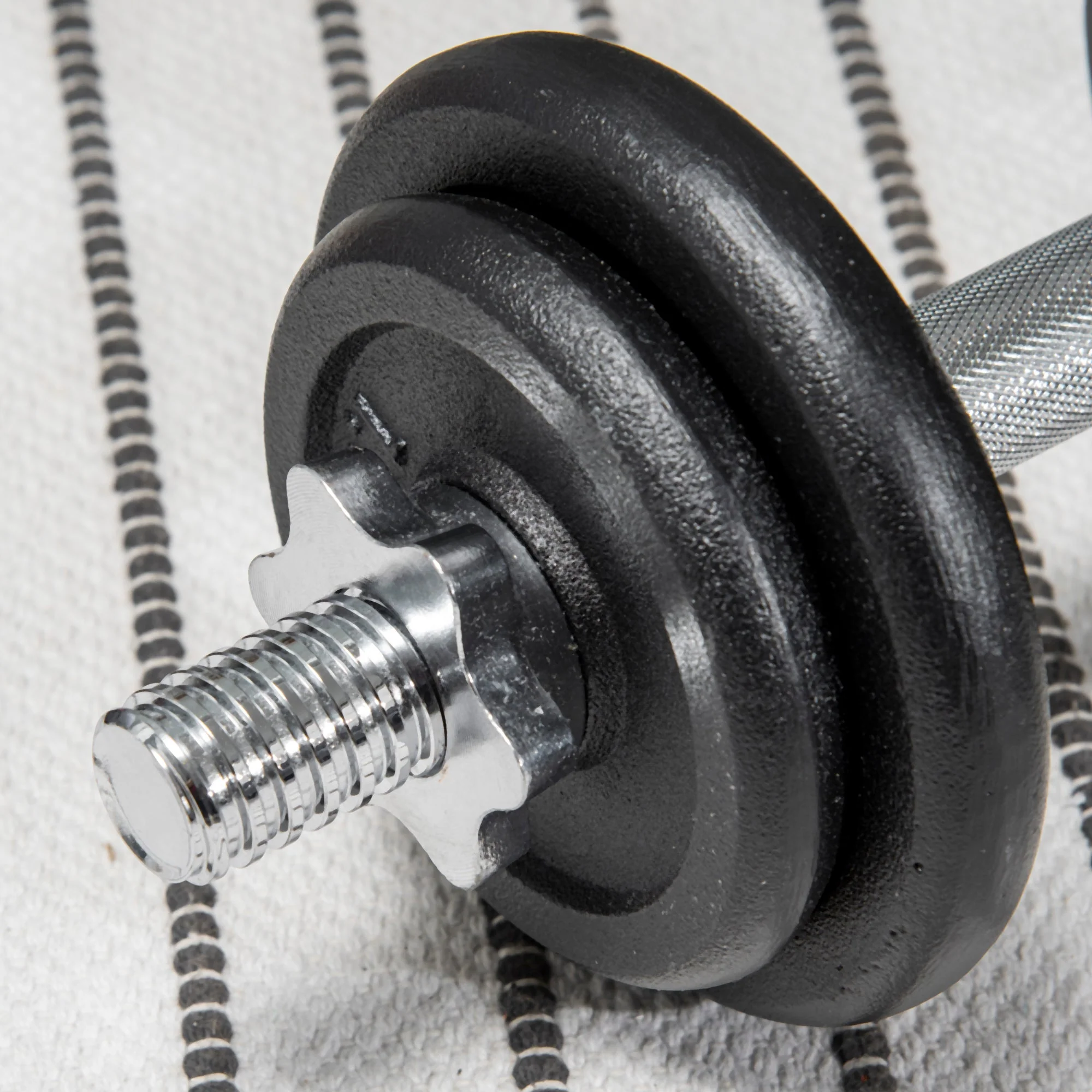 Dumbbell Set 2-in-1, Adjustable 20KG with Barbell, Rust-Proof Metal - Image 8