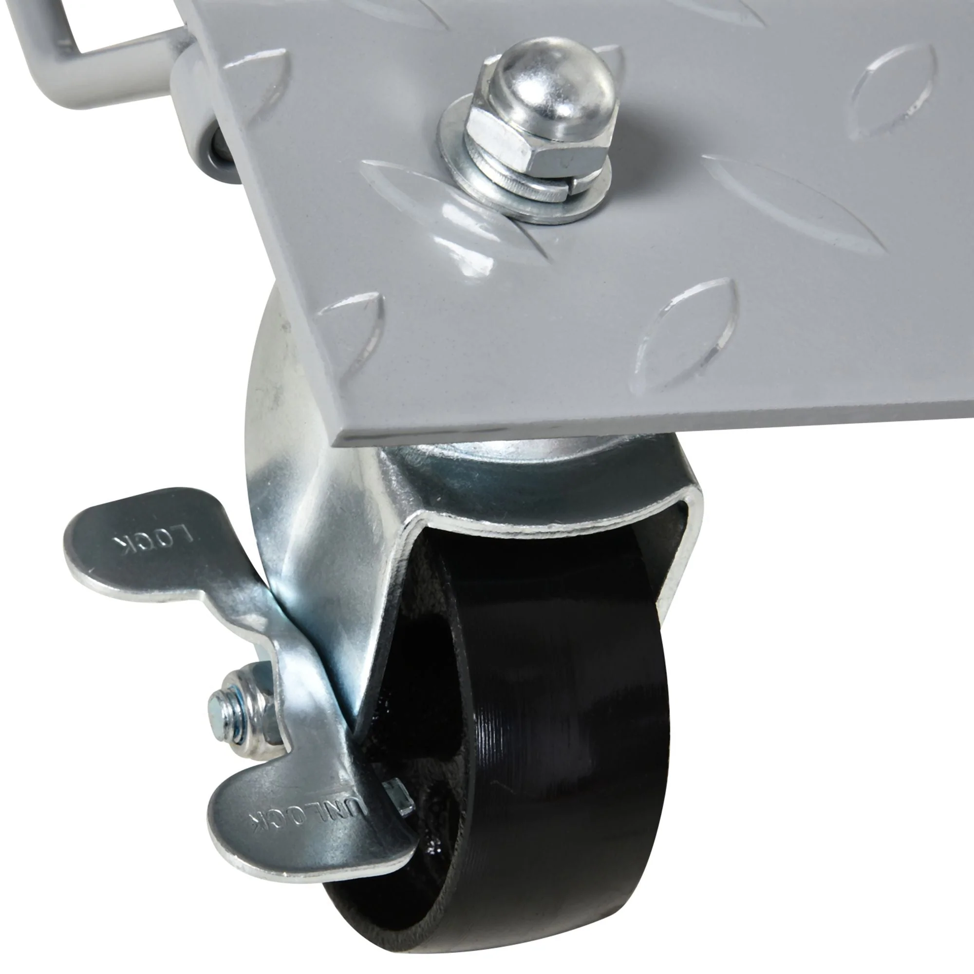 DURHAND Trolley Jack, 2 Pieces, 4 Rollers, Gray - Image 8