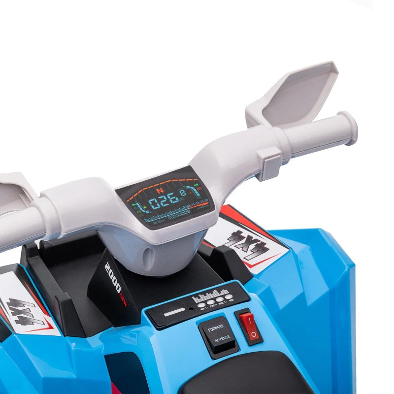 Electric Children's Quad 2.5 km/h Forward & Reverse Gears Blue - Image 6