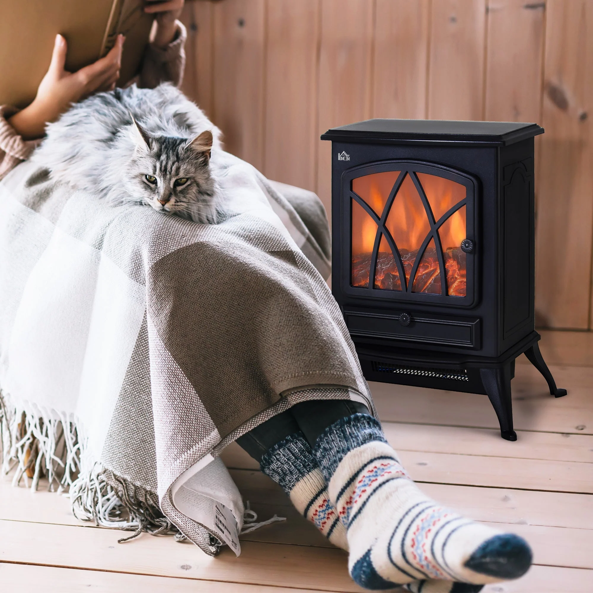 Electric Fireplace, Wall & Stove Style - Image 2