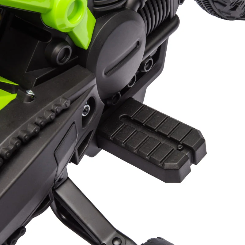 Electric Motorcycle for Children, 6V Battery Drive with Training Wheels and Sounds, Green - Image 8