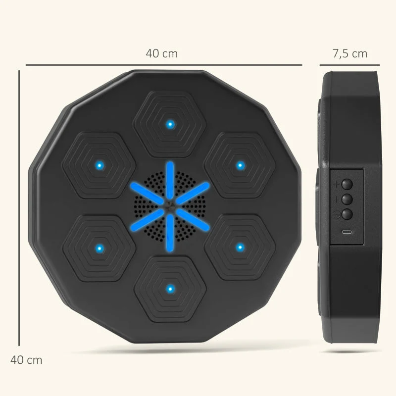 Electronic Bluetooth Boxing Machine, Wall-Mounted Smart Target with Music and LED - Image 3