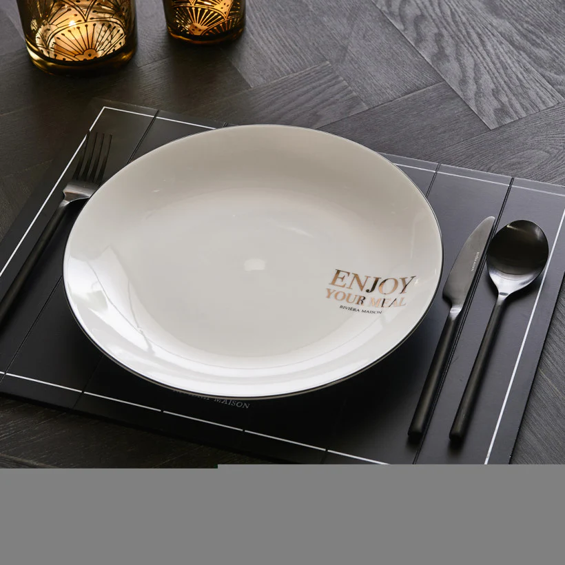 Enjoy Your Meal Dinner Plate