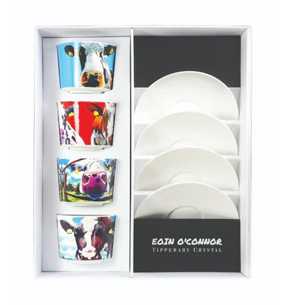 Eoin o'Connor Set/4 Cappuccino Cups
