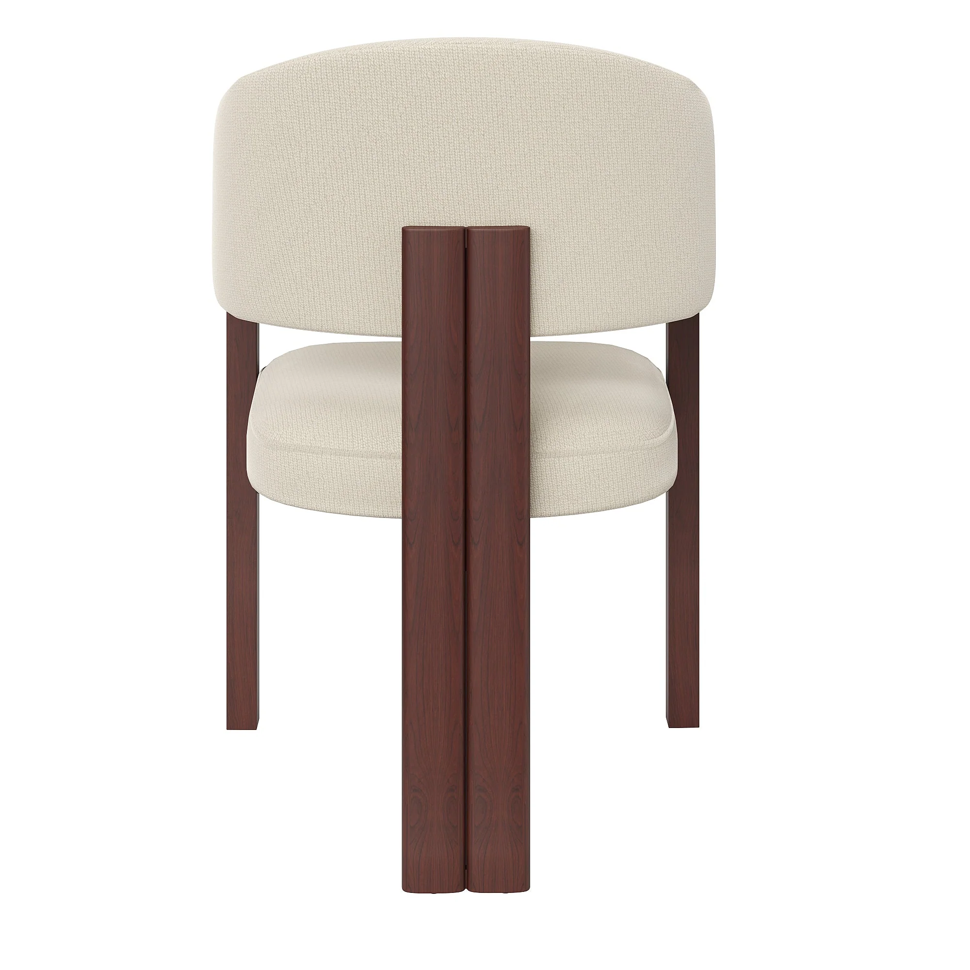 Ergonomic Dining Chair, Set of 6 with Thick Padding and Adjustable Feet, Wood Look Iron Legs - Image 10