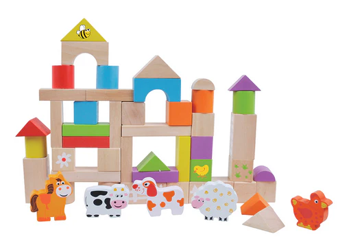 Farm Building Blocks - 50Pce