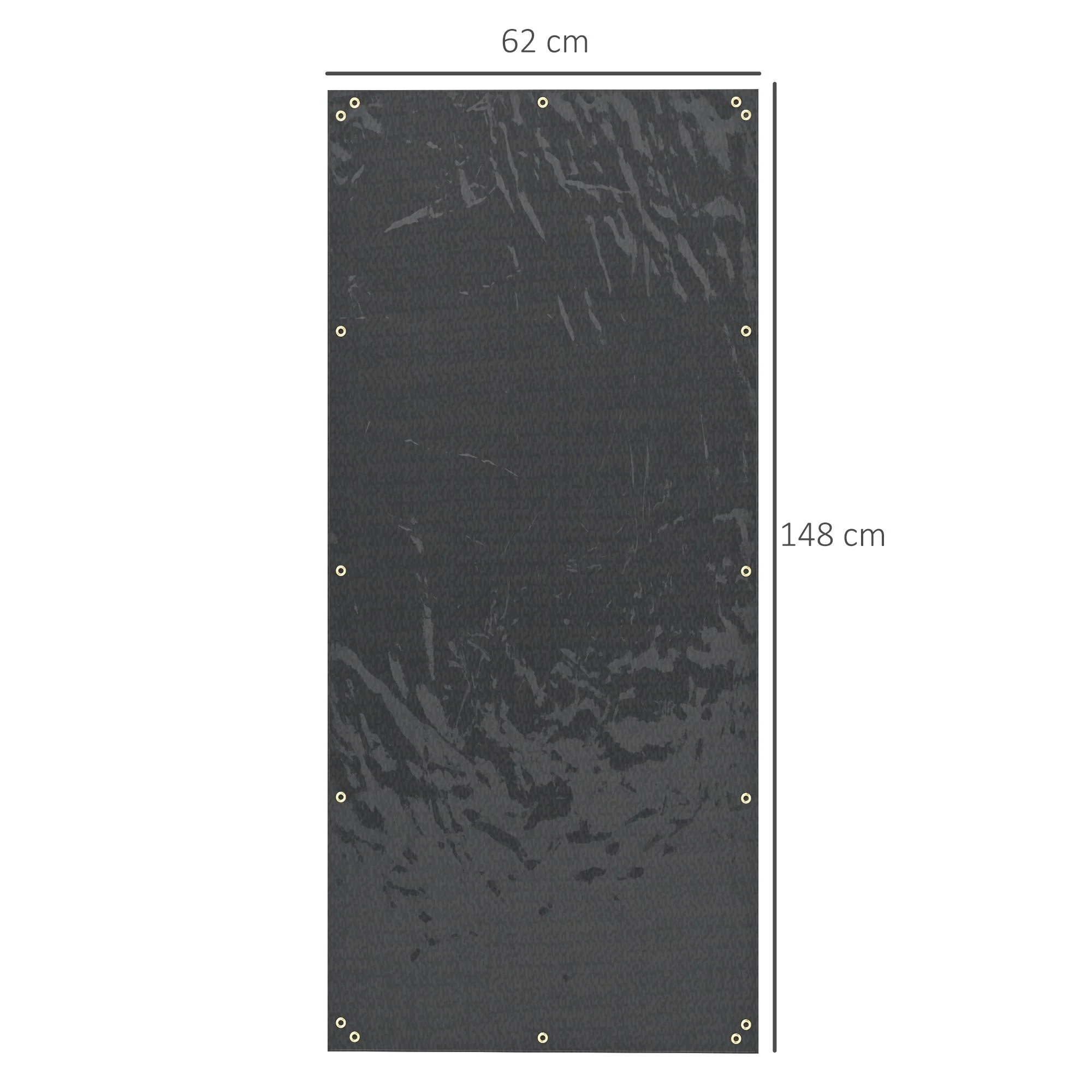 Firewood Rack Covers, Set of 2, Waterproof 600D Oxford, Black - Image 4
